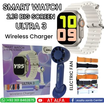 smart watch ultra 6 with electric fan